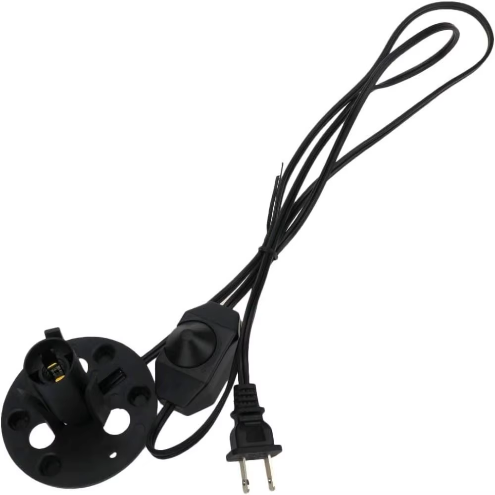 Fil de gradateur de lampe à sel avec base d'ampoule, interrupteur à gradateur, roche, E12, nouveau