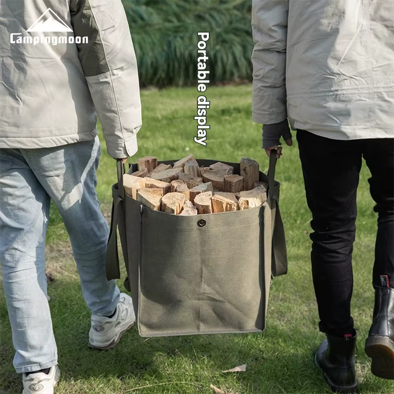 CAMPINGMOON Sac de rangement pour bois de chauffage, sac de rangement pour équipement de camping ave