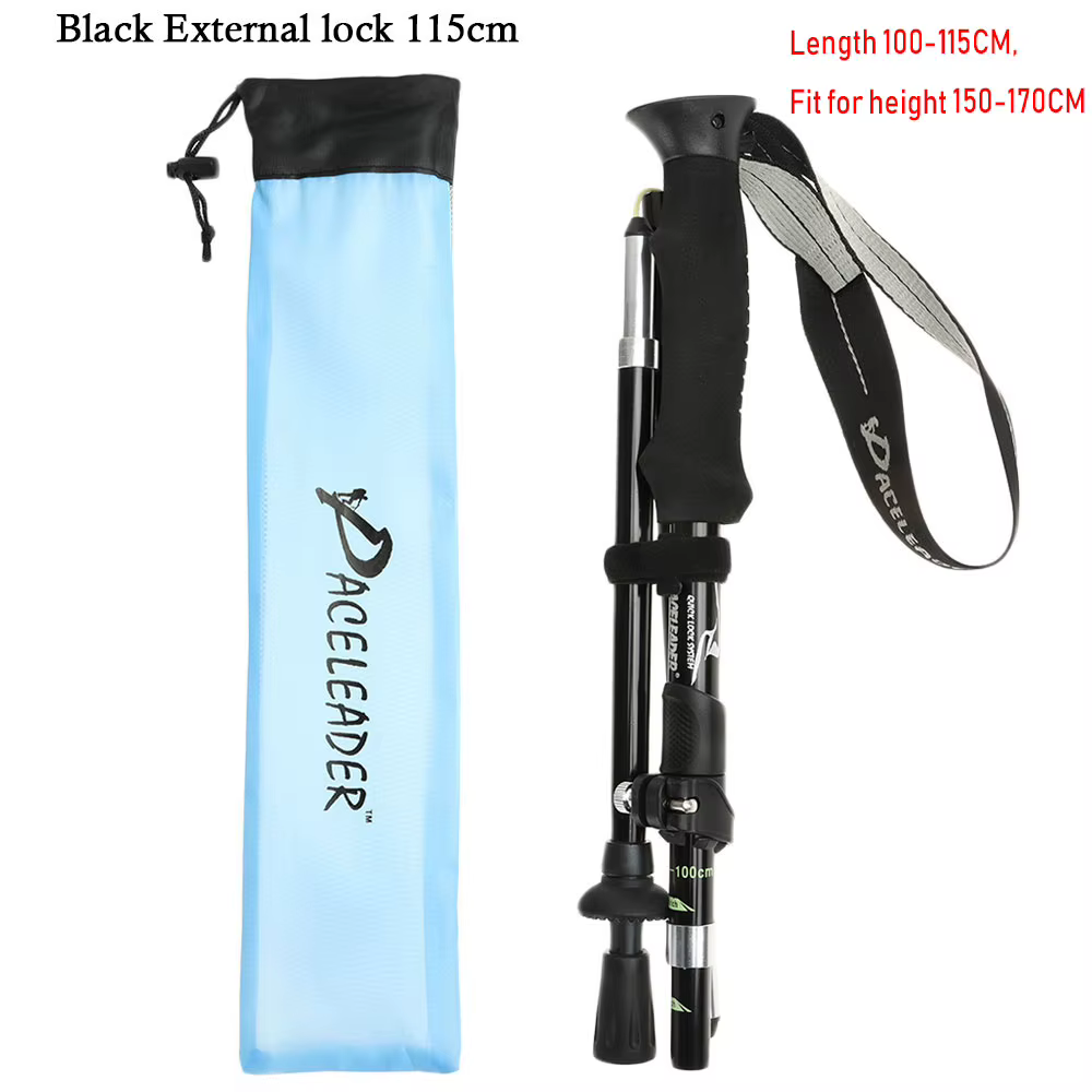 Outil de randonnée de Camping en plein air Portable ultraléger bâtons de Trekking pliants bâton téle