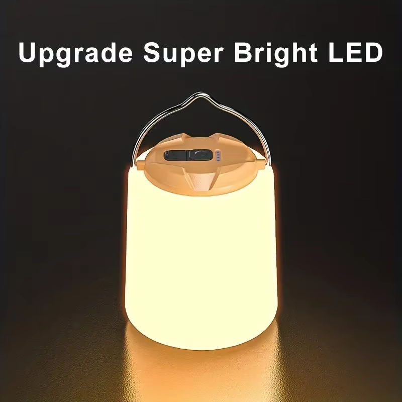 Lampe de camping aste USB portable, lumière d'urgence nocturne, lampe de tente étanche, lanterne de