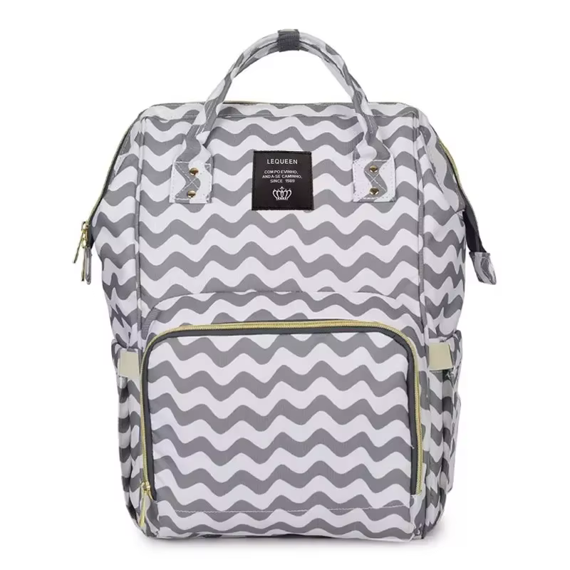 Lequeen MUNIALTER-Sac à couches pour bébé, sac à dos à langer, sac de poussette de grande capacité,