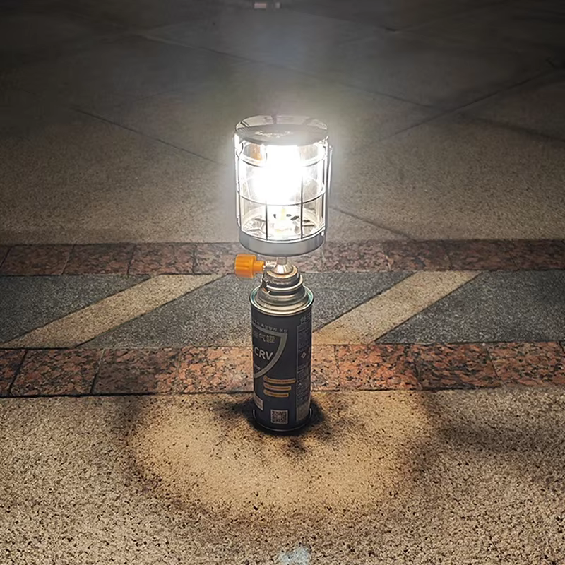Mini lampe à gaz Camping en plein air lanterne à gaz lumière à gaz lampe suspendue lampe de tente po