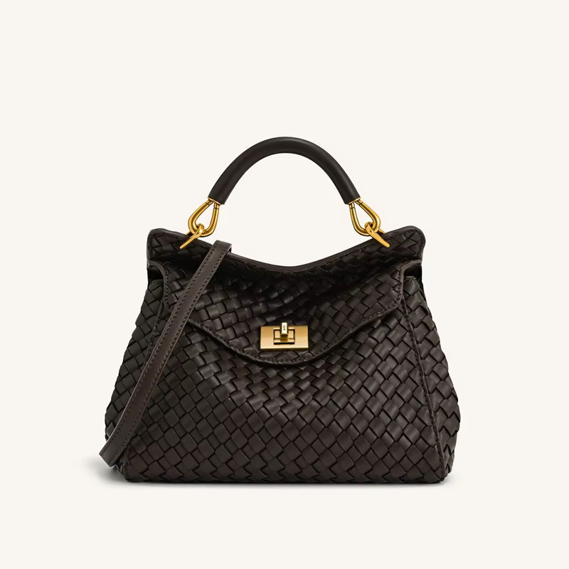 Sac à main Lucia Lock de JW PEI, unique et élégant, sac bandoulière en cuir véritable, haut de gamme