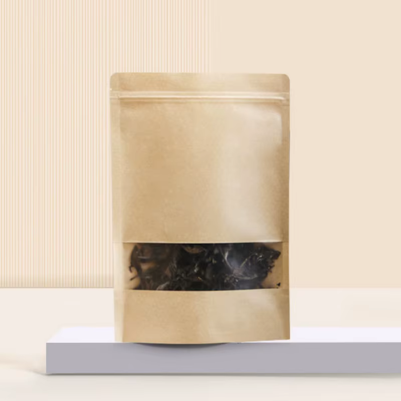 Sacs d'emballage alimentaire en papier kraft StoBag, 50 pièces, avec fenêtre, petits et grands, scel