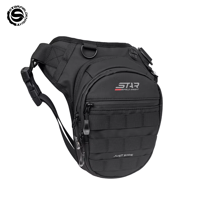 SFK 2025 nouveau sac de moto noir multifonctionnel sac de jambe tombante sac de poitrine tissu anti-