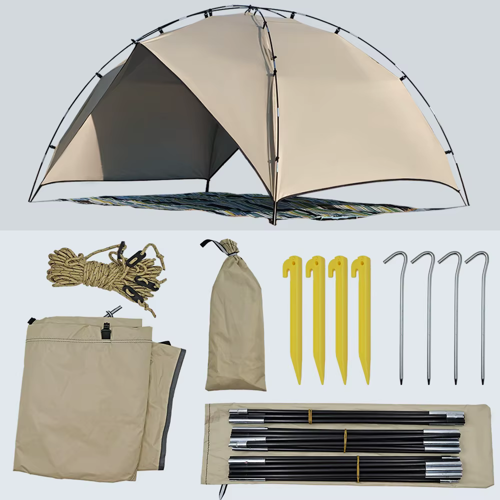 Tente de Camping légère pour 2 à 4 personnes, pour parc de plage, abri solaire étanche, auvent pour 