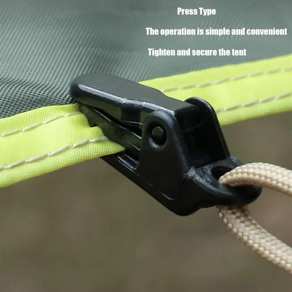 10/15/20 pièces auvent pince bâche Clips Snap cintres tente Camping survie serrer outil pour Camp en