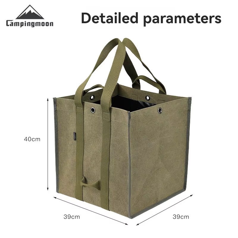 CAMPINGMOON Sac de rangement pour bois de chauffage, sac de rangement pour équipement de camping ave
