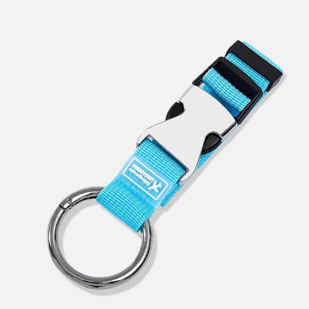Clip de sac à main portable, sangle de bagage, mousqueton rond, attache de sac, porte-clés pour vali