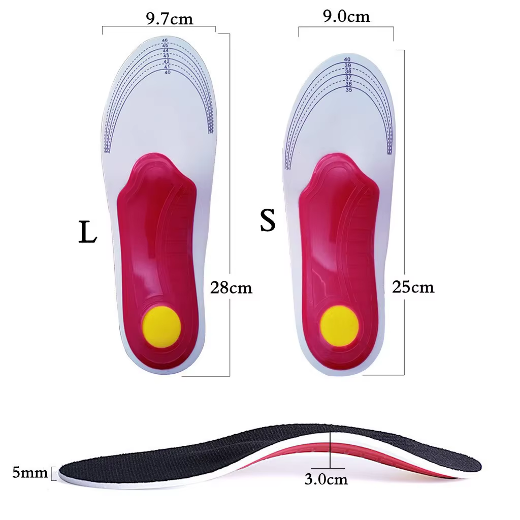 Semelles Orth4WD respirantes pour pieds plats en arc, coussin de course, accessoires de chaussures d