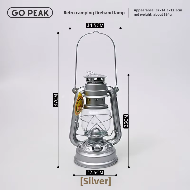 GO PEAK lampe à main de feu extérieur lampe à main rétro Portable Camping lampe à huile de charbon B