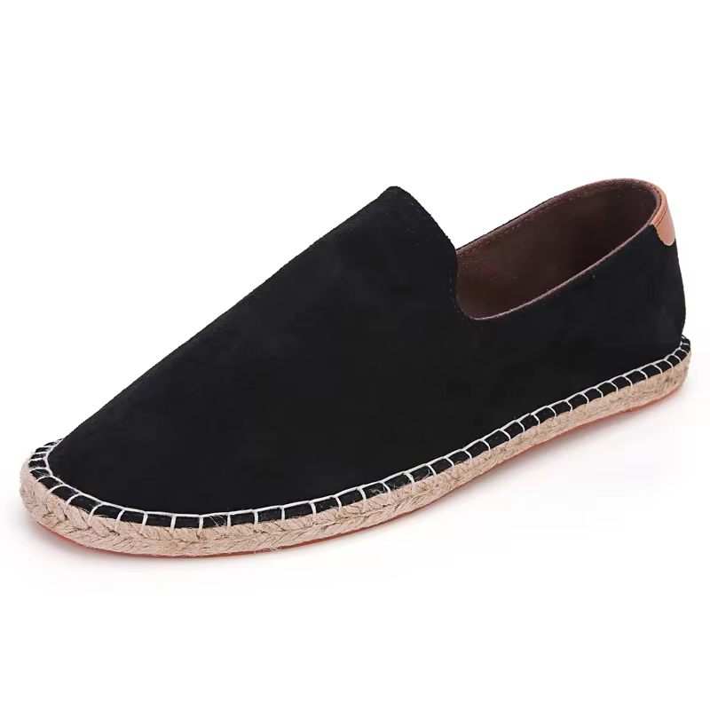 QuestionSlip-On Hand Sewn Thread Linen Sole Shoes, Respirant, Confortable, Mocassins, Outdoor, Casua