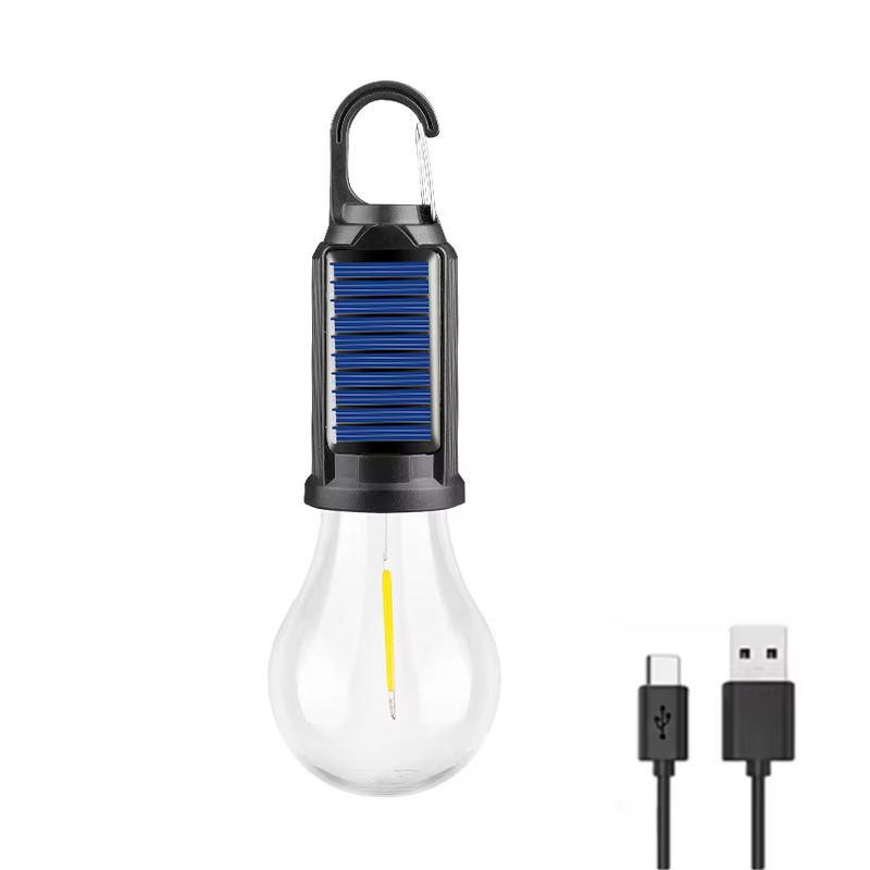 Lampe solaire de Camping ampoules en plein air USB charge solaire alimenté lampes suspendues Portabl