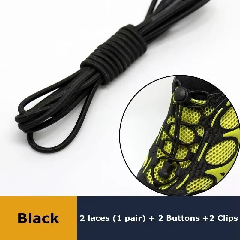1 paire de lacets élastiques extensibles sans cravate lacets de baskets pour la course à pied chauss
