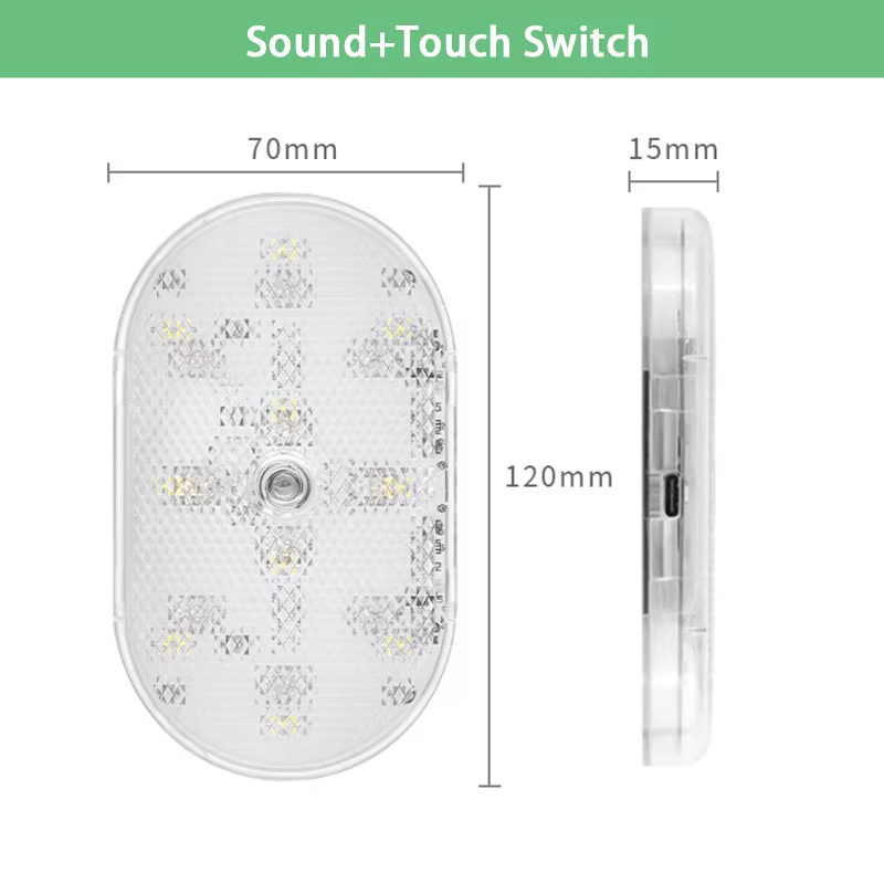 Lampe LED à détecteur de mouvement 650 mAh rechargeable par USB, lumière à induction automatique san
