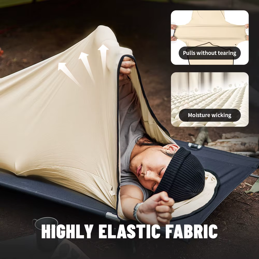 NATUREIFA-Sac de Couchage à Haute artificiel asticité, Revêtement Ultraléger, Portable, Drap de Voya