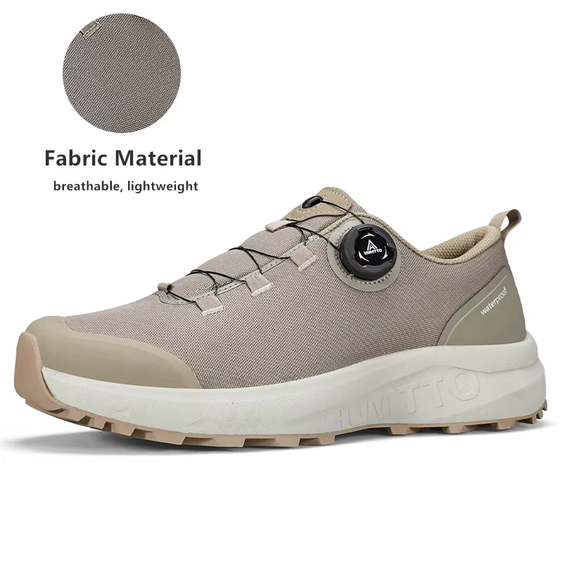 HUMTTO chaussures en cuir pour hommes hiver Camping en plein air hommes chaussures de sport respiran