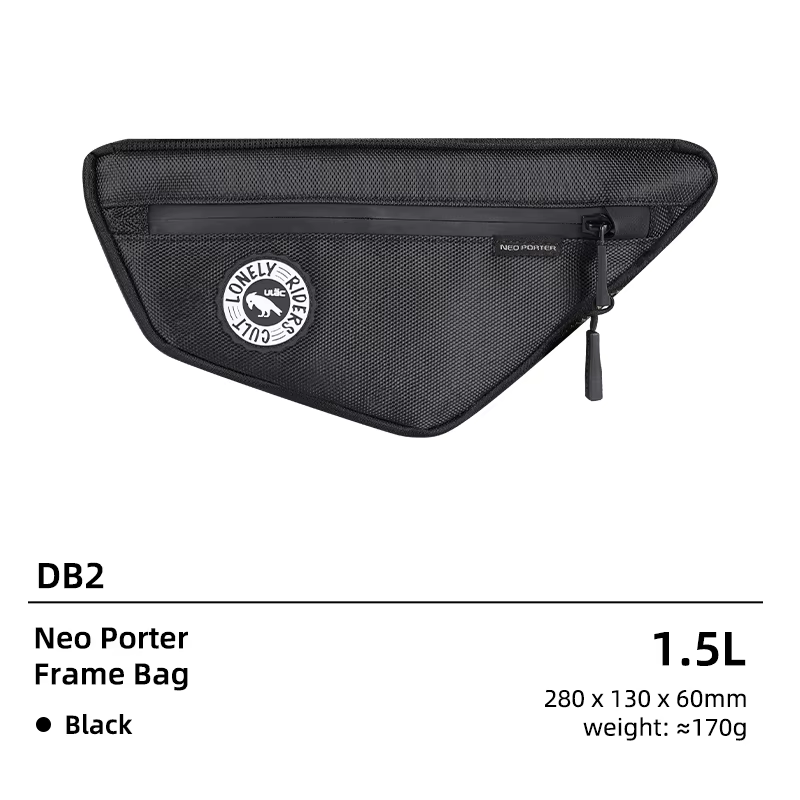 Sac de cadre de vélo ULAC 1,5 L, sac triangulaire pour tube diagonal, étanche, pour VTT et vélo de r