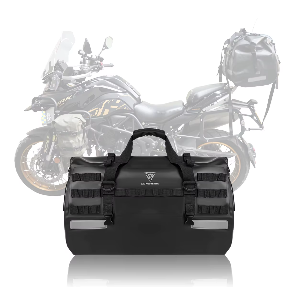 Sacoches de moto 60L 66L 40L, sacs de selle pour motos, ski, voyage, randonnée, Camping, sac à bagag
