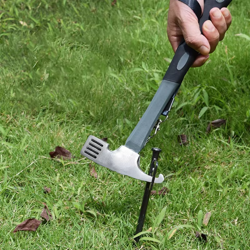 Ensemble de jambes et marteau pour tente de Camping, piquets de tente, clous au sol, longueur 30cm, 