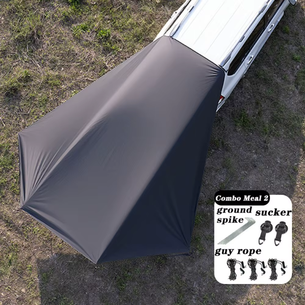 Tente arrière de voiture portable à ventouse, facile à monter, auvent imperméable, pare-soleil latér