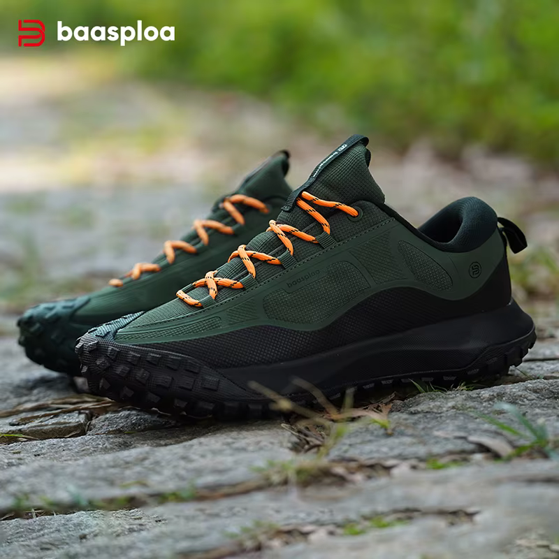 Baasploa-Chaussures de Randonnée Légères et Imperméables pour Homme, Baskets de Marche Antidérapante