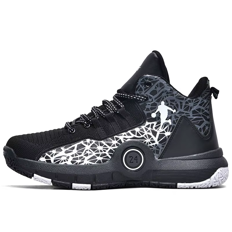 Baskets de basket-ball montantes pour hommes et femmes, baskets de basket-ball imprimées, chaussures