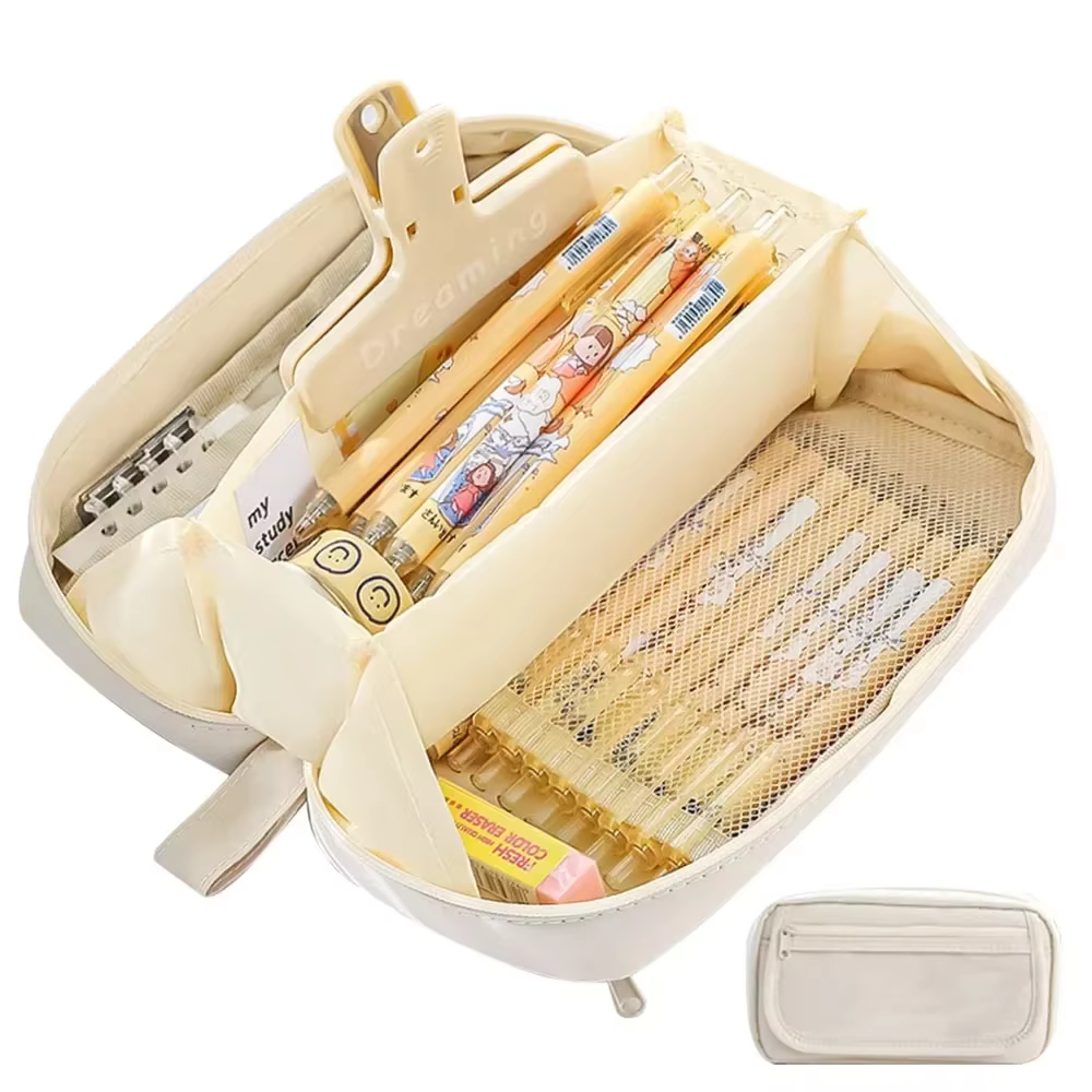 Sacs à crayons de grande capacité pour écolières – Sac de papeterie de grande valeur, sac à crayons 