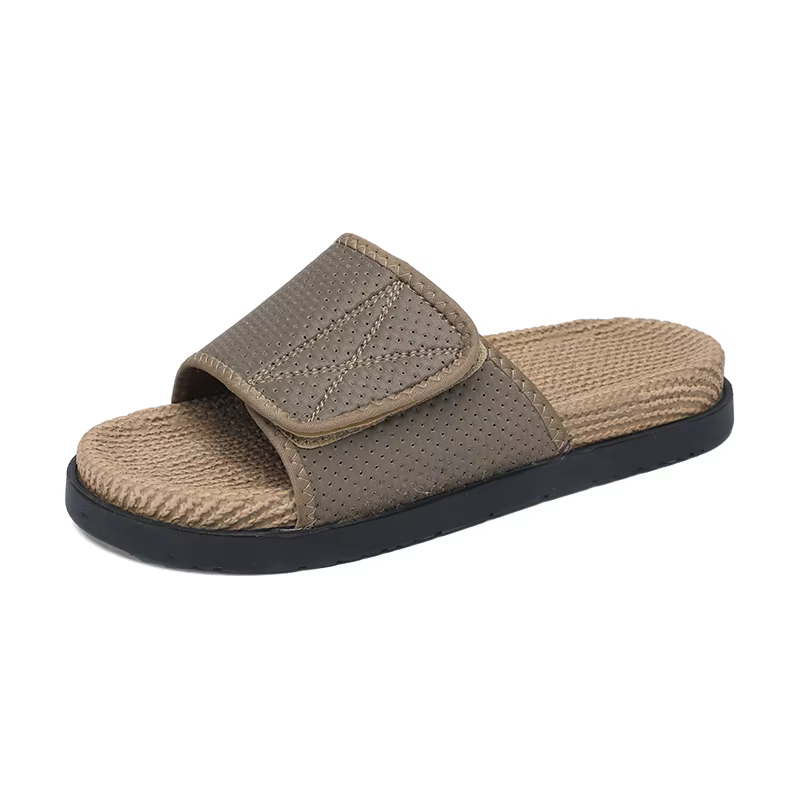 Chaussons d'été pour hommes, décontractés, avec semelle en liège, nouvelle collection, semelle soupl