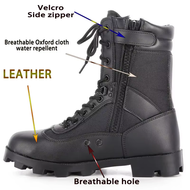 LAHORS ® Cuir homme bottes tactiques Sport chaussures de randonnée en plein air cheville désert Co