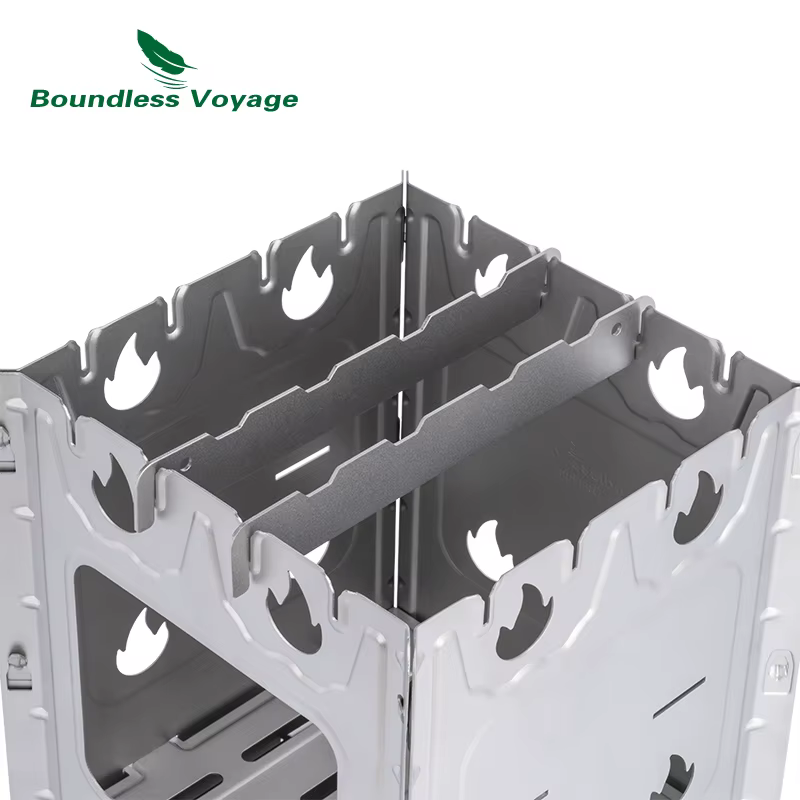 Boundless Voyage-Poêle à bois en titane, Brûleur pliant de camping, Boîte à douille extérieure, Boît