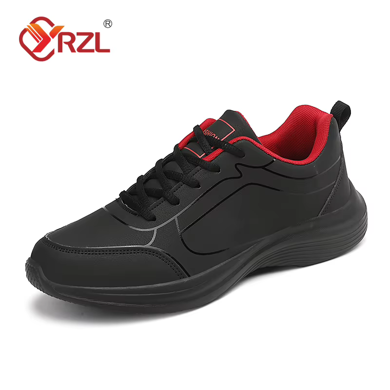 YRZL hommes chaussures de Sport en cuir chaussures de course en plein air baskets imperméables homme