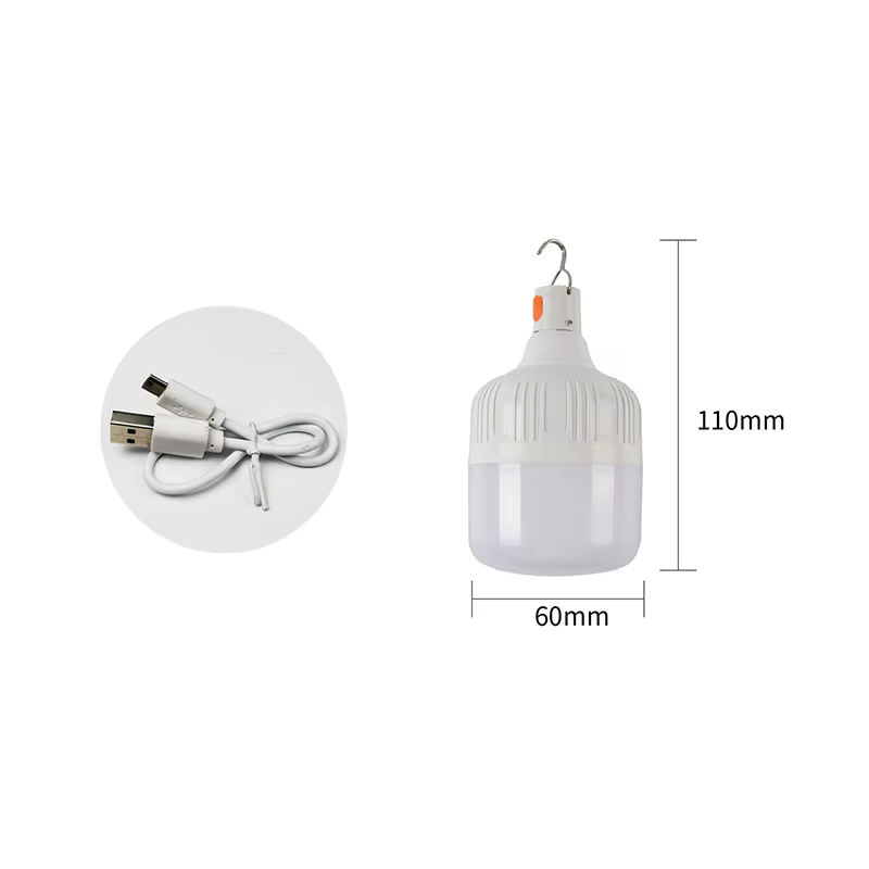 Lampe de Camping LED Rechargeable Portable avec crochet, lanterne de tente à intensité variable, cha
