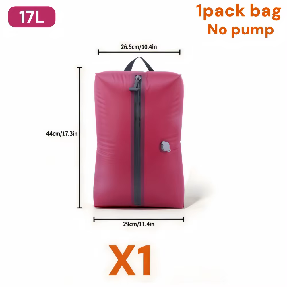 Sacs de compression sous vide portables pour le camping et les voyages, étanches, gain de place pour