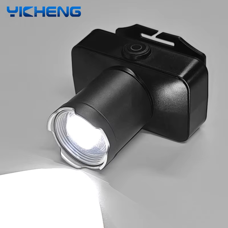 Lampe Frontale LED Rechargeable et à Charge Rapide, Projecteur Grand Angle observateur pour le Campi