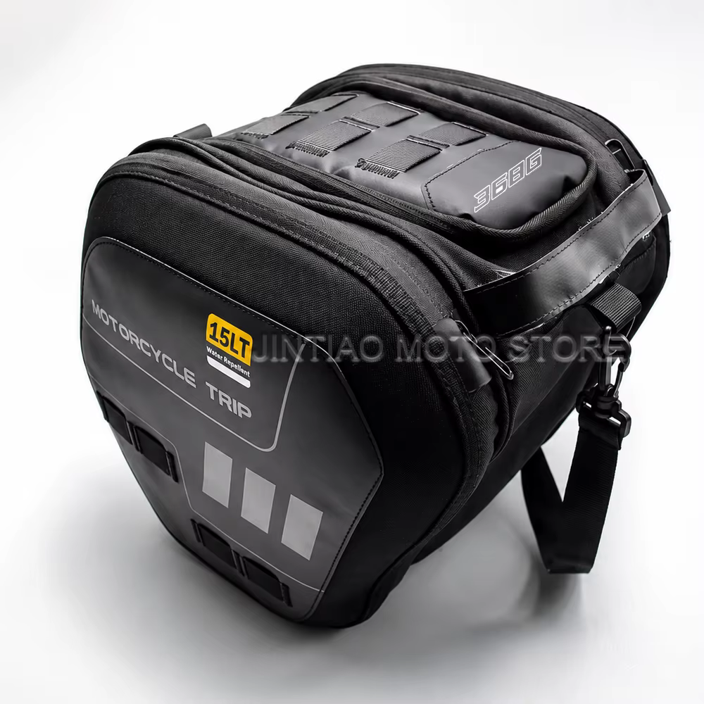 Sac tunnel étanche de 15l, sac de rangement pour moto, sac à bagages de voyage de grande capacité po