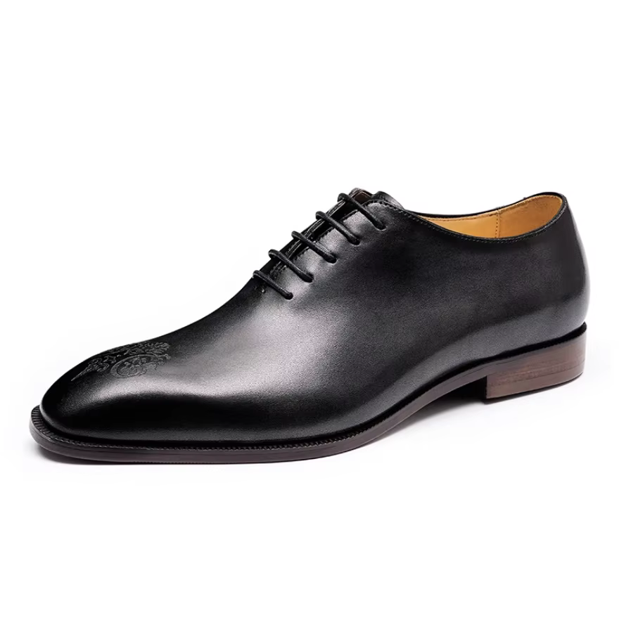 Chaussures oxford en cuir véritable pour hommes, grande taille, version européenne, faites à la main