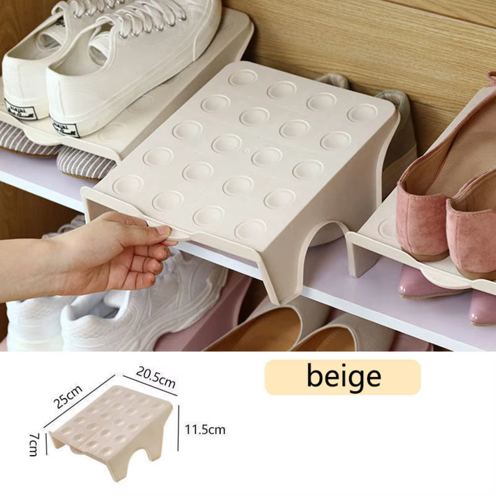 Support de rangement pour chaussures à double couche T1, armoire peu encombrante, support de Cisco, 