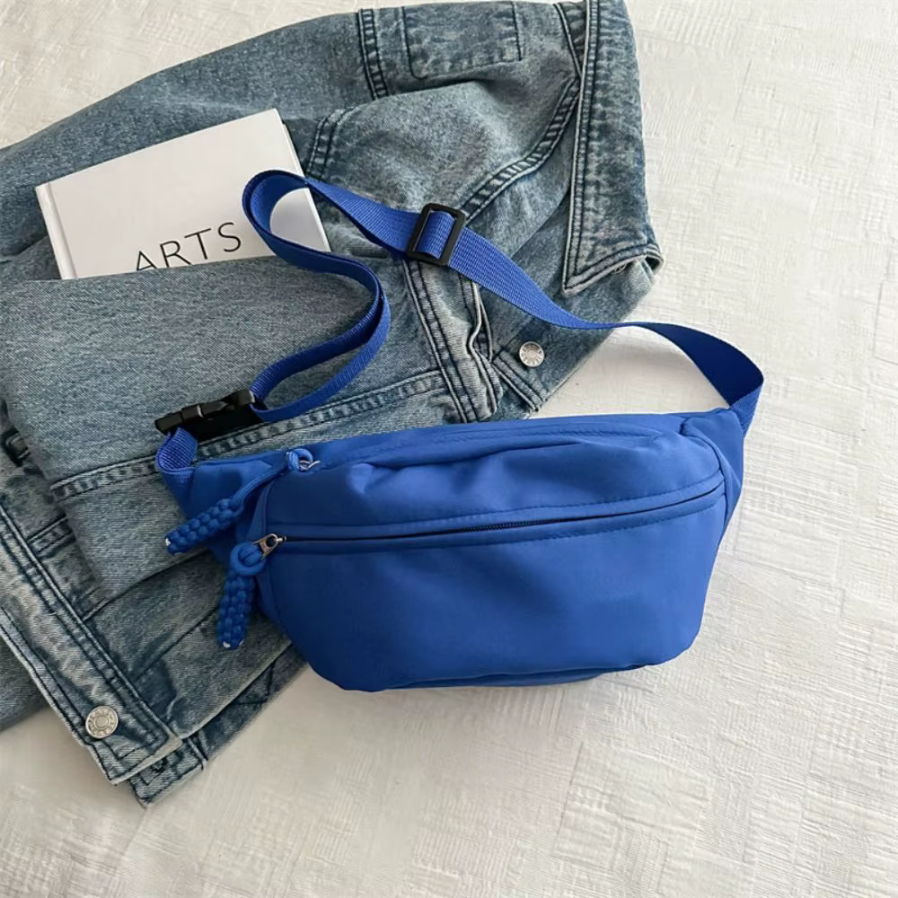 Sac de poitrine demi-lune pour femme, Oxford grill, sac à bandoulière grande capacité, sacs de taill