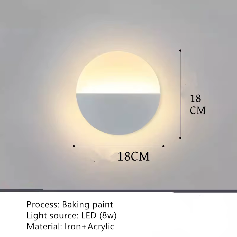 Applique murale, lampe murale de fond pour chambre et salon, lampe créative moderne et simple pour e
