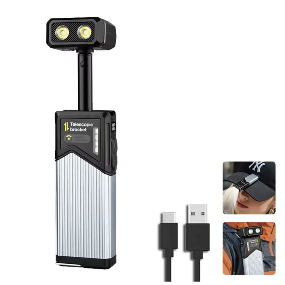 Lampe de travail magnétique LED rétractable à 180° °   Lampe de poche multifonctionnelle rotative à 