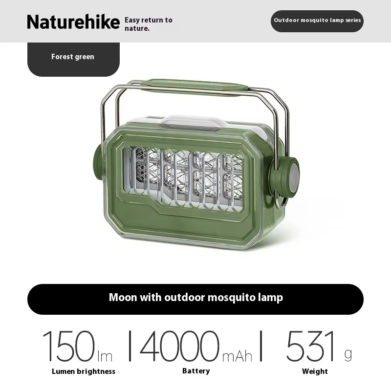 Lampe anti-moustiques Naturehike rechargeable par USB, lampe électrique anti-moustiques pour le camp