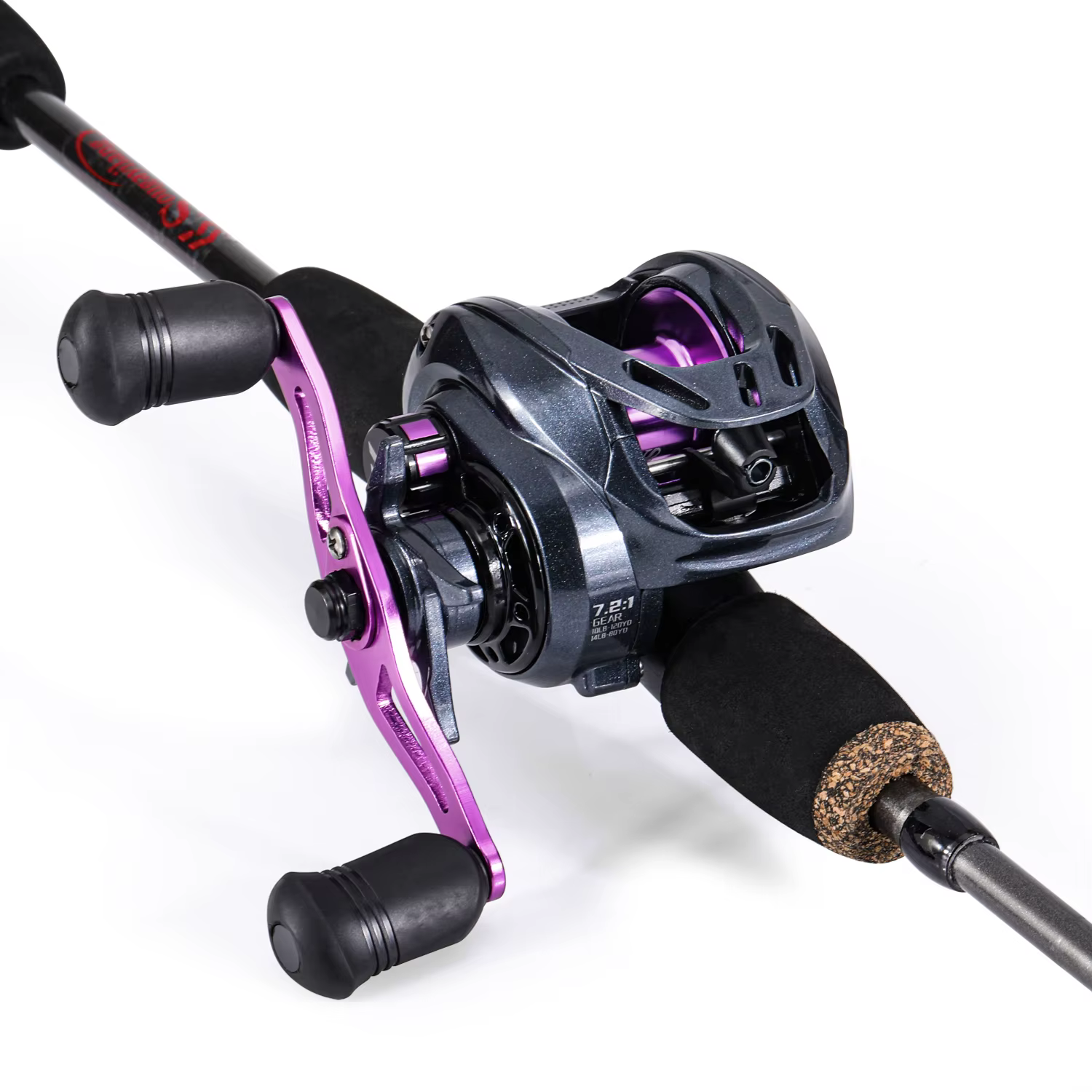 Sougayilang 1.7m canne à pêche canne à pêche en Fiber de carbone et moulinet Baitcasting combo avec 