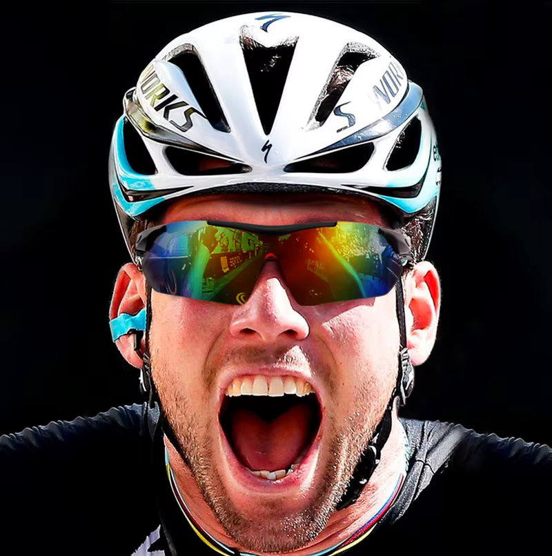 Lunettes de Soleil Polarisées, Accessoires pour Cyclisme sur Route, Solaires pour VTT, Monture Tenda