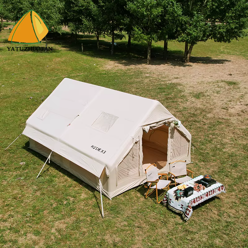 Tente de camping portable - Tente gonflable d'extérieur, imperméable, compacte pour la randonnée et 