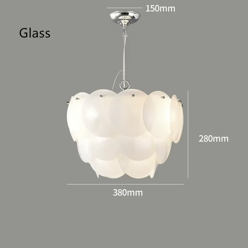 Lampe en céramique blanche au design danois moderne, lustre Pembridge, lumière qualifiée ale créativ