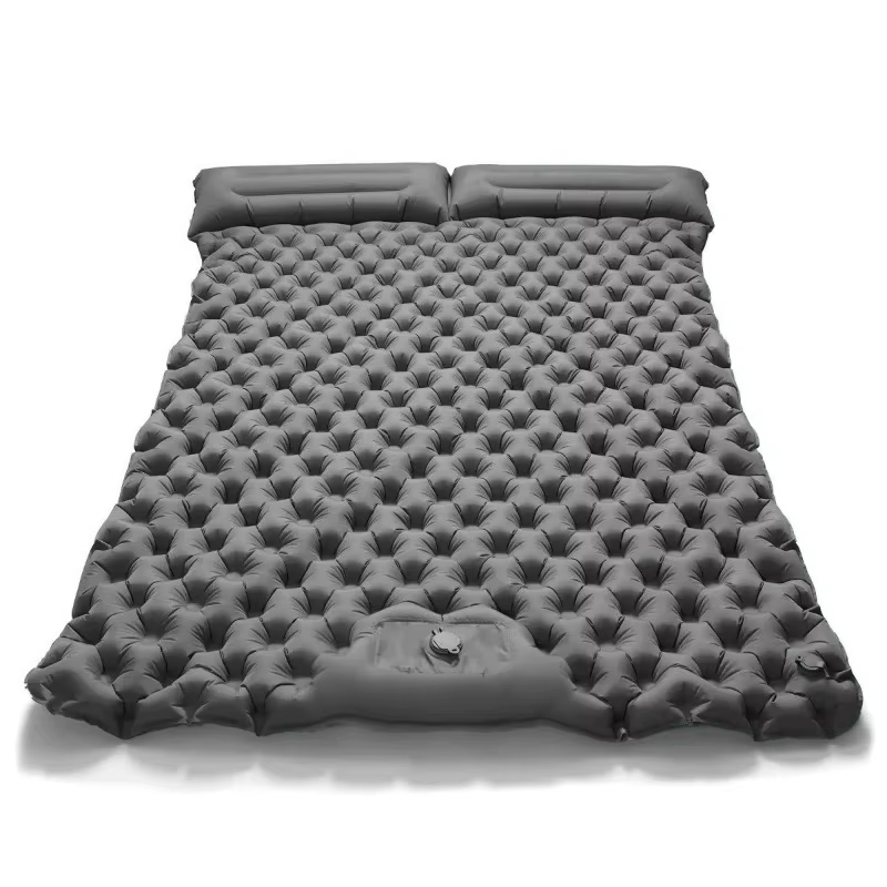 Matelas gonflable double pour le camping en plein air, tapis de couchage extra large, lit pliant ult