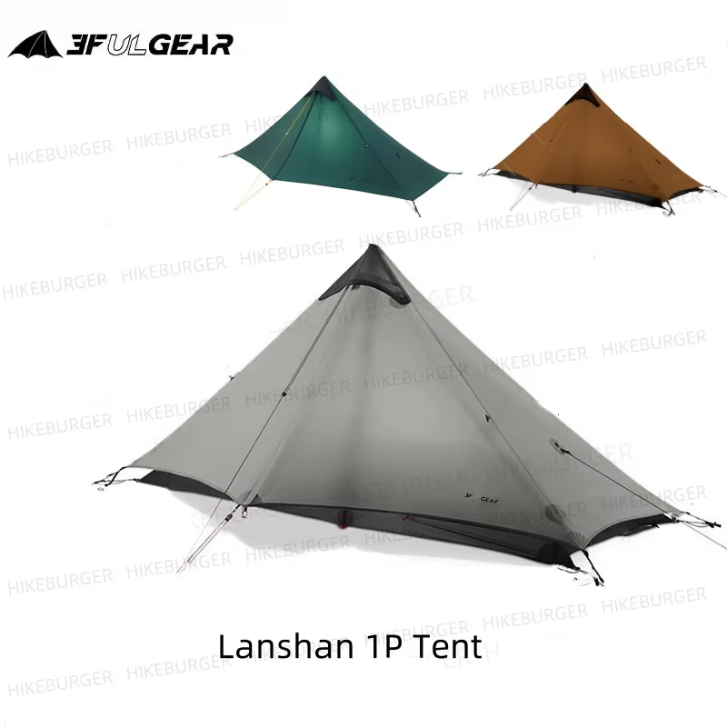 3F UL Gear Lanshan 1P tente de Camping en plein air 15D SilNylon tente ultralégère 760g étanche sans