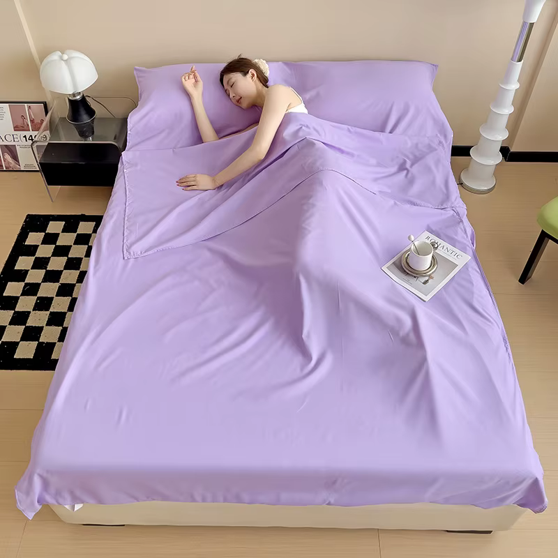 Doublure de sac de couchage, drap de voyage ultraléger, anti-saleté, feuille de Camping, feuille d'h