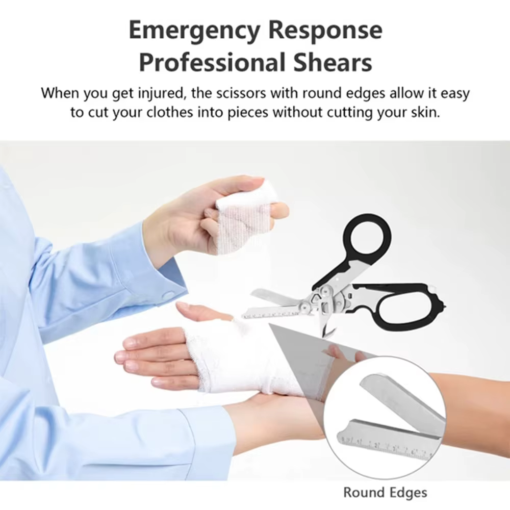 XIAOTREE – ciseaux pliants tactiques de premiers secours multifonctions, outil de survie en plein ai